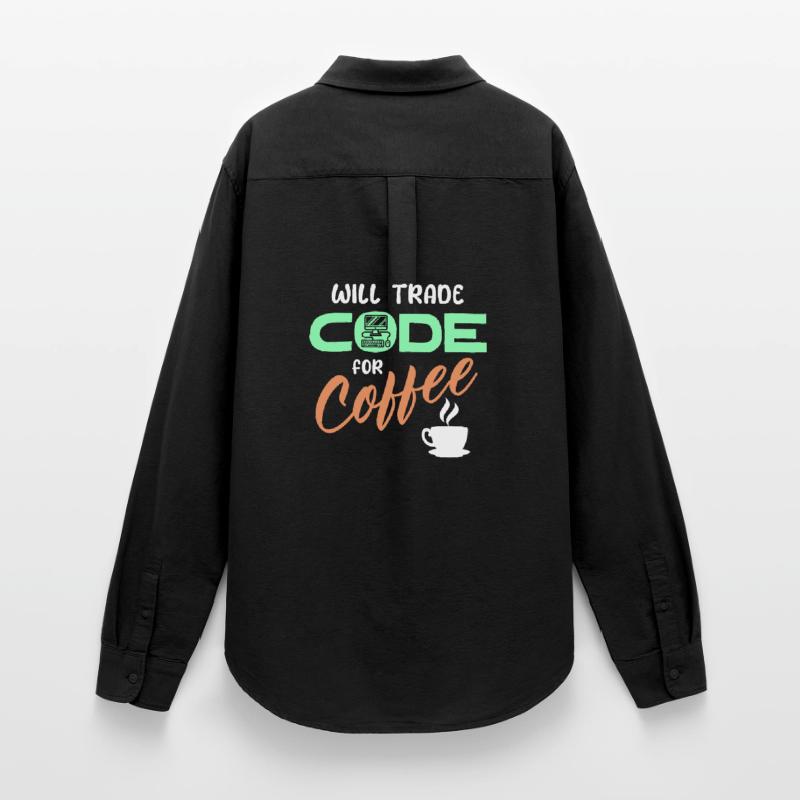 Programmierer Developer Code Statement Computer Frauen Oxford Hemd