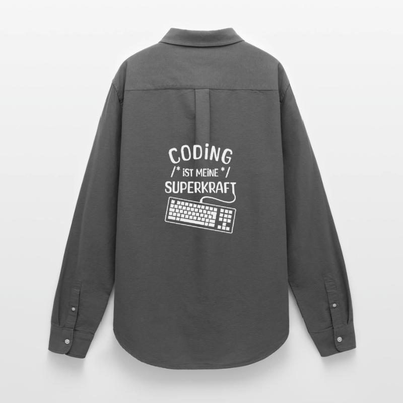 Code Skripting Statement Computerfreak Developer Frauen Oxford Hemd