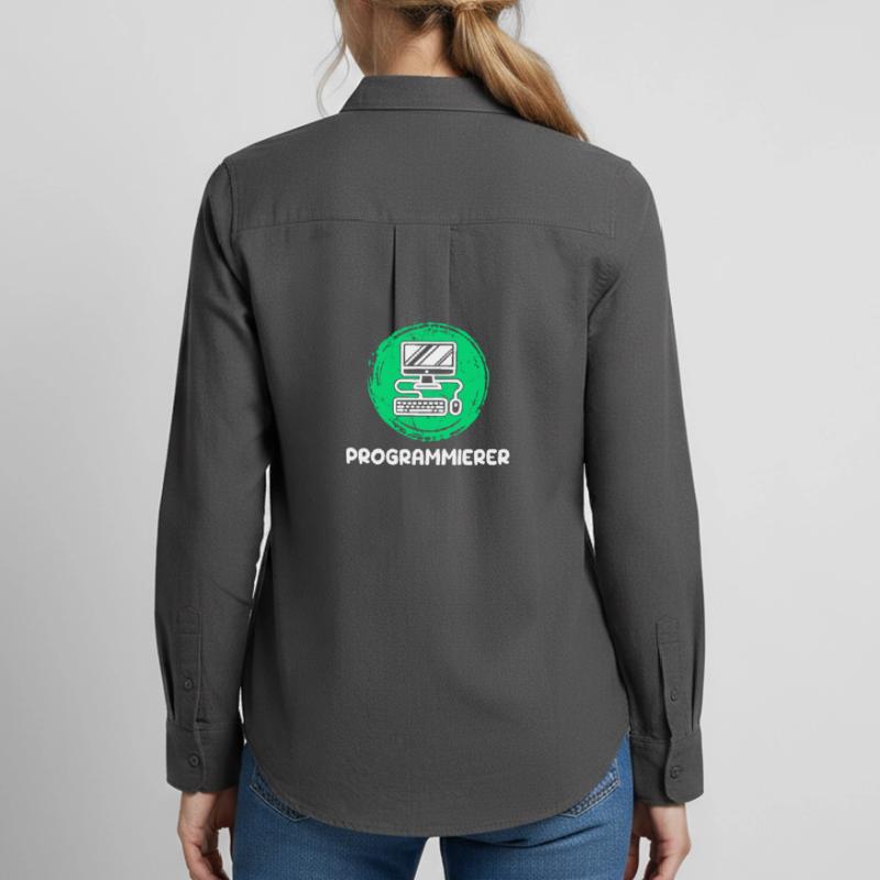 Computerfreak Skripting Developer Programmierer Frauen Oxford Hemd