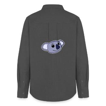 Koala Bear Head - Women's Oxford Shirt - anthracite - Back - AI Model Female 172 light (172cm)