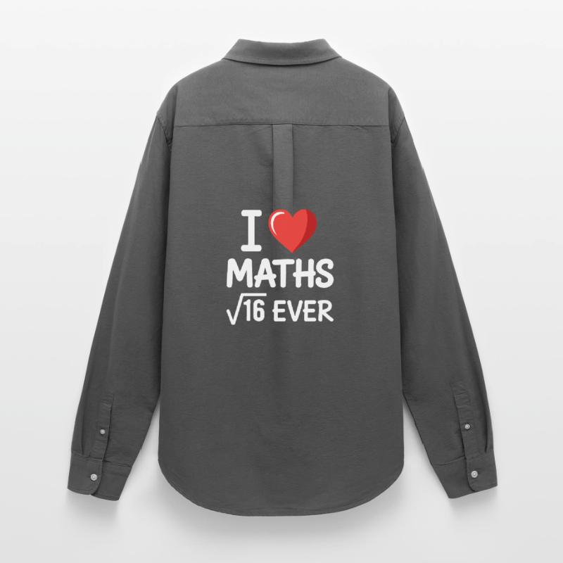 Math J’adore les maths Maths Nerd Professeur de mathématiques Chemise Oxford Femme