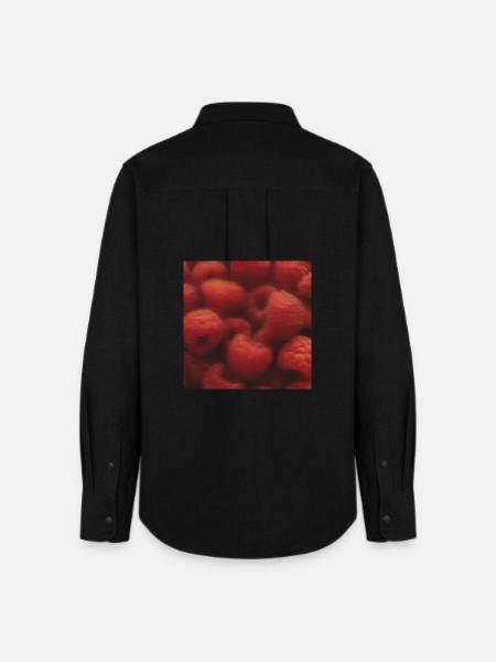 HIMBEEREN - Frauen Oxford Hemd - Schwarz