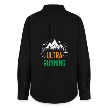 Ultra Running - Chemise Oxford Femme - noir - Dos - AI Model Female 172 light (172cm)