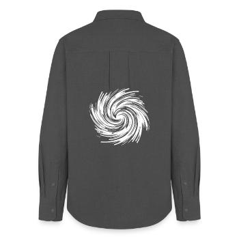 Demonic guitar solo louder than hell - Women's Oxford Shirt - anthracite - Back - AI Model Female 172 light (172cm)