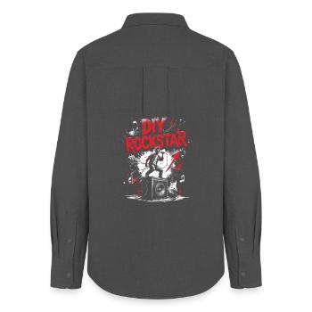 Karaoke Karaoke Singers - Women's Oxford Shirt - anthracite - Back - AI Model Female 172 light (172cm)