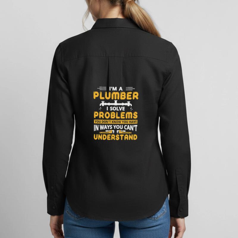 Heating Engineer Heating Construction Plumber Plumber Women's Oxford Shirt