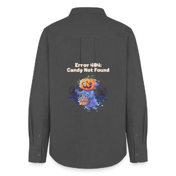 Error 404: Candy Not Found - Women's Oxford Shirt - anthracite - Back - AI Model Female 172 light (172cm)