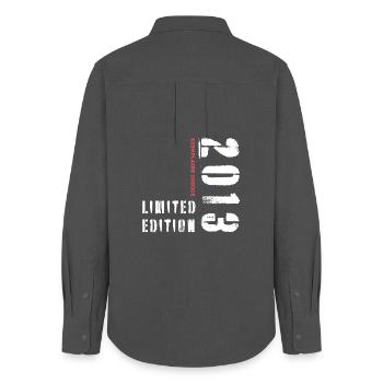 Limited Edition 2013 Exemplaire Unique - Women's Oxford Shirt - anthracite - Back - AI Model Female 172 light (172cm)
