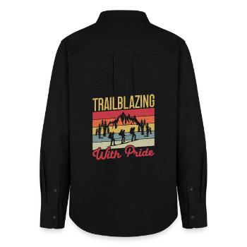 Chef scout Trailblazing Whit Pride Scout - Chemise Oxford Femme - noir - Dos - AI Model Female 172 light (172cm)