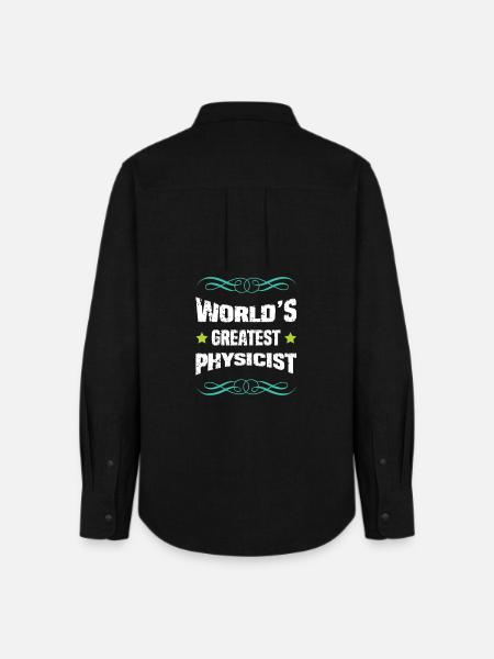 Weltbester Physiker Shirt Design - Frauen Oxford Hemd - Schwarz