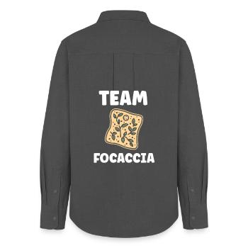 Focaccia Botanical Team - Women's Oxford Shirt - anthracite - Back - AI Model Female 172 light (172cm)