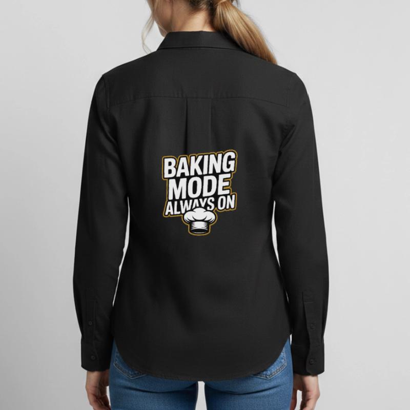 Baking Mode - Baking Mode Always On Women's Oxford Shirt