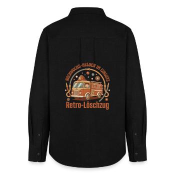 Retro Fire Brigade Offspring - Women's Oxford Shirt - black - Back - AI Model Female 172 light (172cm)