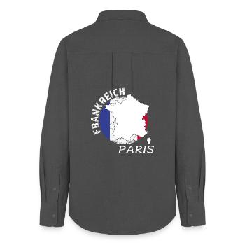Paris - Women's Oxford Shirt - anthracite - Back - AI Model Female 172 light (172cm)