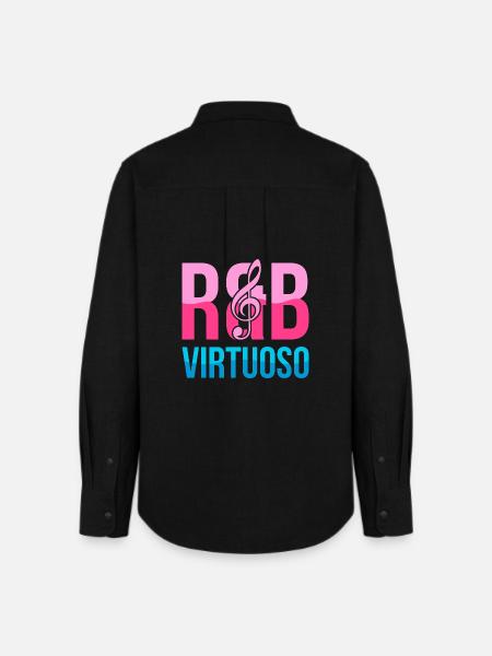 RnB Musikvirtuose E2 Pink Candy - Frauen Oxford Hemd - Schwarz