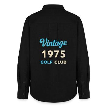 Vintage 1975 Golf Club Retro Geburtsjahr Geschenk - Frauen Oxford Hemd - Schwarz - Hinten - AI Model Female 172 light (172cm)