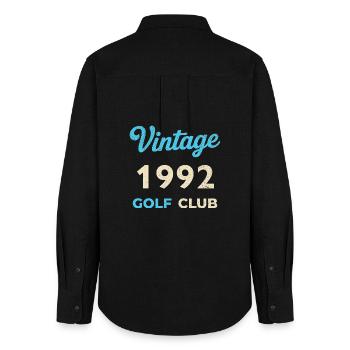 Vintage 1992 Golf Club Retro Geburtsjahr Geschenk - Frauen Oxford Hemd - Schwarz - Hinten - AI Model Female 172 light (172cm)