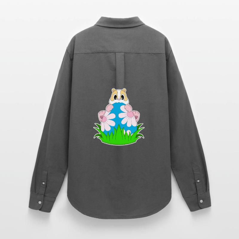 Hamster Easter Easter Egg Women's Oxford Shirt