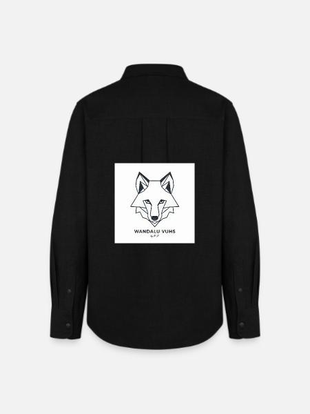 Wandalu Vuhs Fuchs - Frauen Oxford Hemd - Schwarz