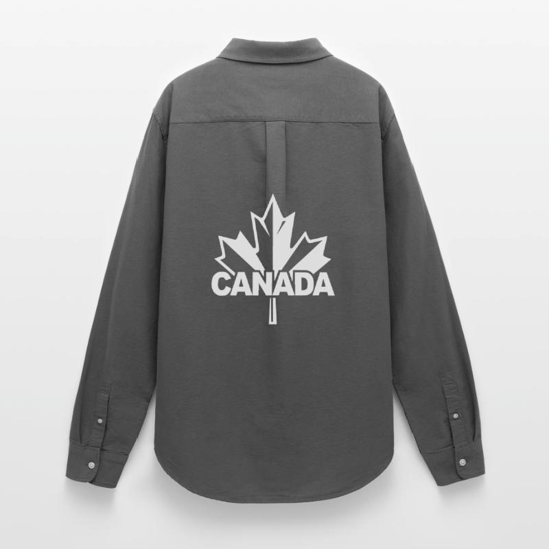 Canada Maple Leaf Logo Women's Oxford Shirt