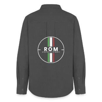 Rome Coordinates - Women's Oxford Shirt - anthracite - Back - AI Model Female 172 light (172cm)