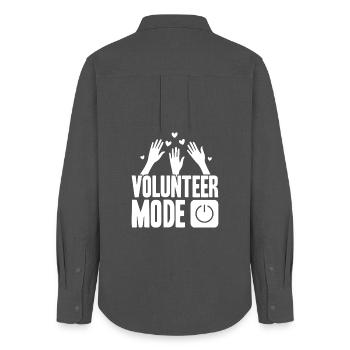 Social Worker Quote Mode On Social - Women's Oxford Shirt - anthracite - Back - AI Model Female 172 light (172cm)