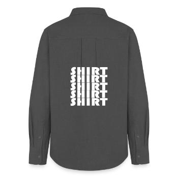 BAUHAUS SHIRT - Women's Oxford Shirt - anthracite - Back - AI Model Female 172 light (172cm)