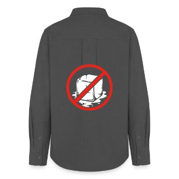 No Symbol Anti Deportation Pro Immigrant March - Women's Oxford Shirt - anthracite - Back - AI Model Female 172 light (172cm)