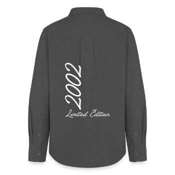 2002 Millennium Limited Edition - Women's Oxford Shirt - anthracite - Back - AI Model Female 172 light (172cm)