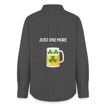 Another Glass of Clover - Women's Oxford Shirt - anthracite - Back - AI Model Female 172 light (172cm)