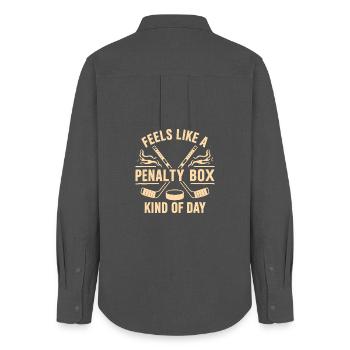Hockey - Women's Oxford Shirt - anthracite - Back - AI Model Female 172 light (172cm)