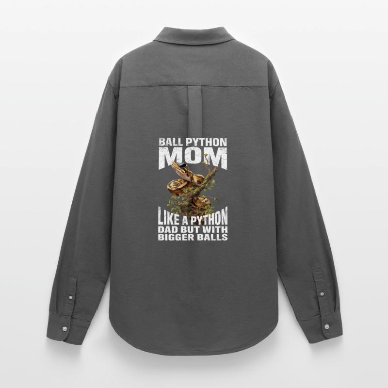 Maman Python roi Maman Serpents Terrarium Python Chemise Oxford Femme