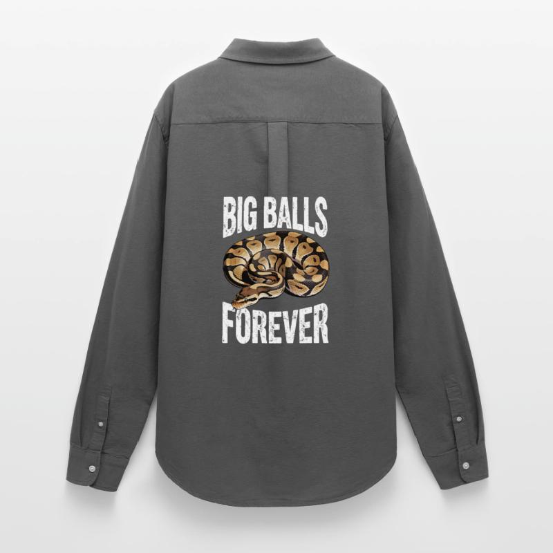 Königspython Schlangen Liebhaber Terrarium Python Frauen Oxford Hemd