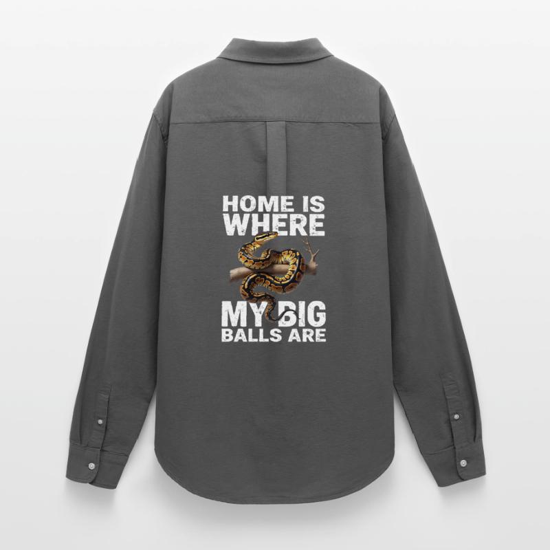 King Python Snakes Lover Terrarium Python Women's Oxford Shirt