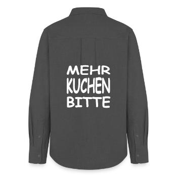 Cake - Women's Oxford Shirt - anthracite - Back - AI Model Female 172 light (172cm)