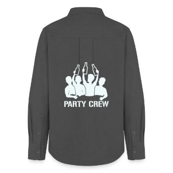 Bottle Raise Party Crew - Women's Oxford Shirt - anthracite - Back - AI Model Female 172 light (172cm)