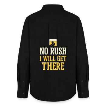 Truck Sim Truck Simulator Sim Trucker Long Haul - Women's Oxford Shirt - black - Back - AI Model Female 172 light (172cm)