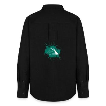 Splash Pyramids - Women's Oxford Shirt - black - Back - AI Model Female 172 light (172cm)
