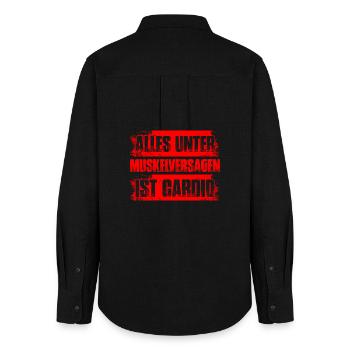 Cardio Bodybuilding Bodybuilder Gym Strength Training - Women's Oxford Shirt - black - Back - AI Model Female 172 light (172cm)
