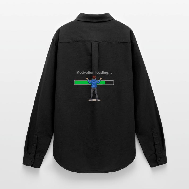 Motivation Loading… Please Wait Women's Oxford Shirt