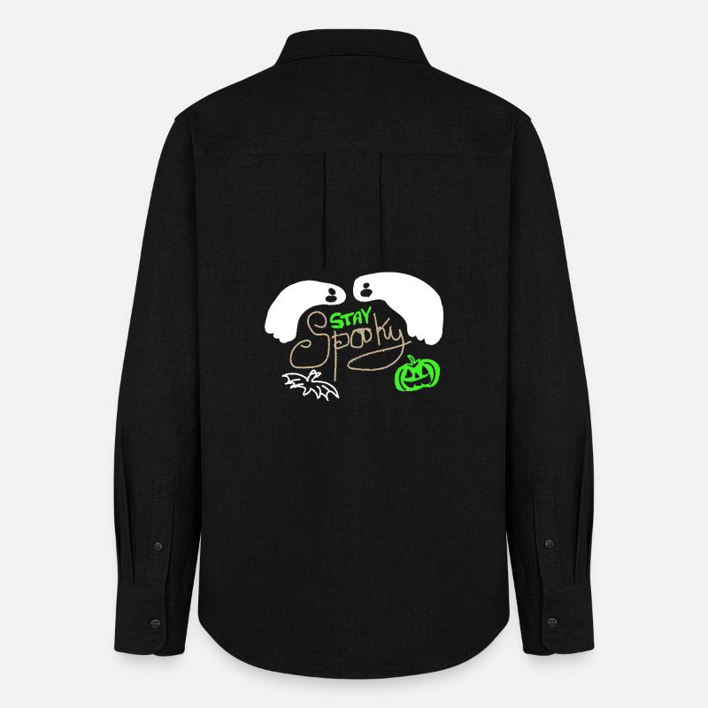 Stay Spooky - Frauen Oxford Hemd - Schwarz
