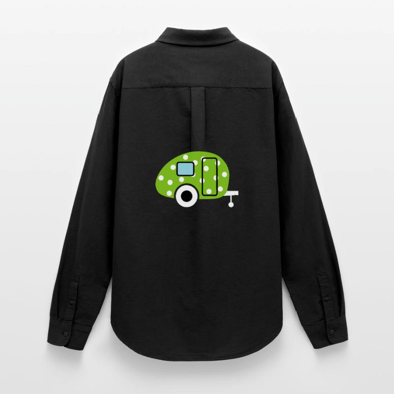 Caravan Caravan Green Dots Camping Easter Egg Women's Oxford Shirt