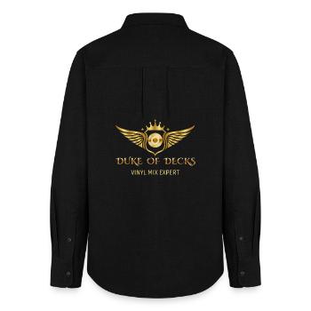 DUKE OF DECKS - Women's Oxford Shirt - black - Back - AI Model Female 172 light (172cm)