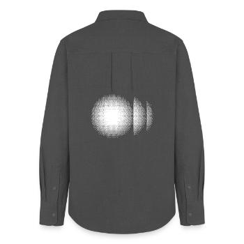 Éclat solaire en demi-ton - Chemise Oxford Femme - charbon - Dos - AI Model Female 172 light (172cm)