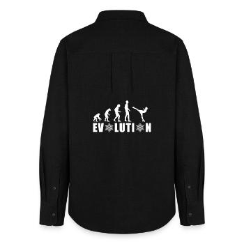 EVOLUTION FIGURE SKATING WINTER SNOW - Women's Oxford Shirt - black - Back - AI Model Female 172 light (172cm)