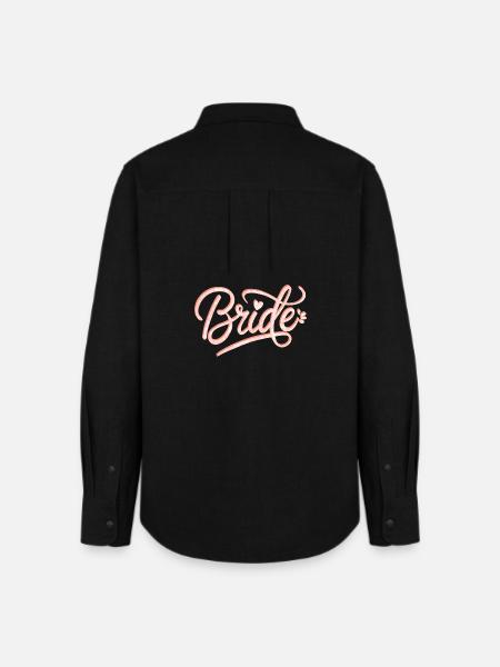 Brautglitzer Schrift - Frauen Oxford Hemd - Schwarz