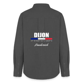 Dijon - Women's Oxford Shirt - anthracite - Back - AI Model Female 172 light (172cm)