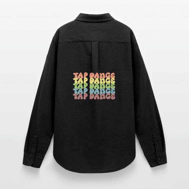 Rainbow Tapdance Pattern Women's Oxford Shirt