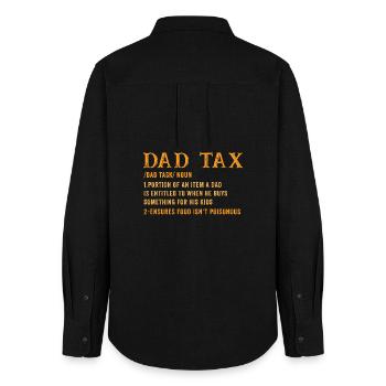 Taxe Papa : Récompense d’achat pour enfants - Chemise Oxford Femme - noir - Dos - AI Model Female 172 light (172cm)