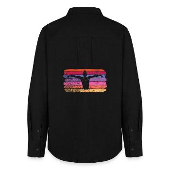 Artistic Swim Team Synchronized Swimming - Women's Oxford Shirt - black - Back - AI Model Female 172 light (172cm)